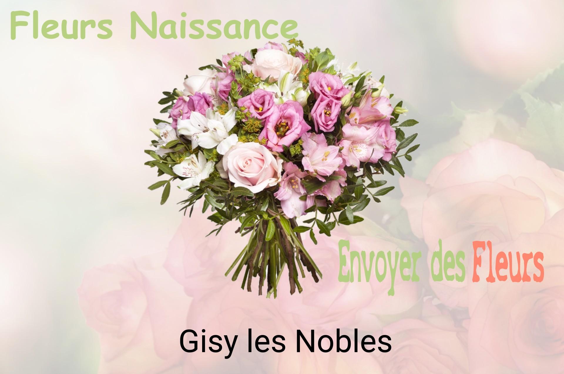 Bouquet de fleurs de naissance livré à Gisy-les-Nobles